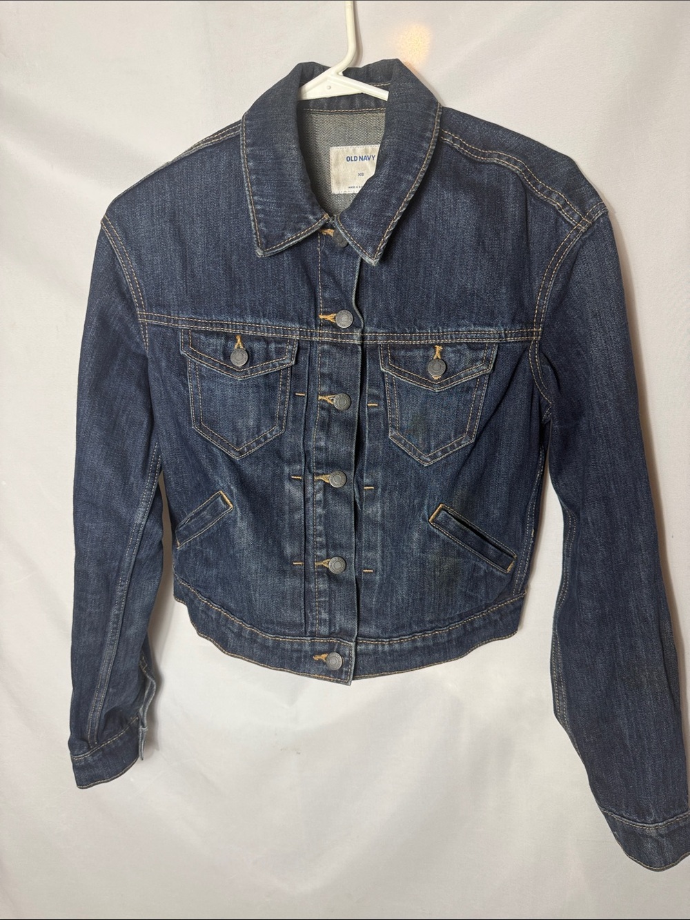 Old Navy Classic Dark Blue Denim Trucker Jacket